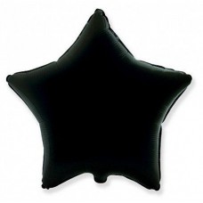 Звезда черный металлик 45 см.